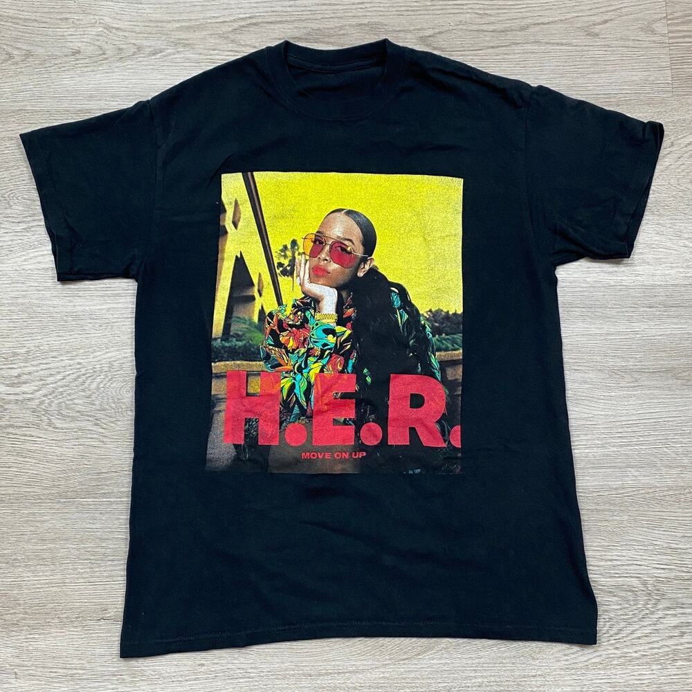 H.E.R Move On Up Hollywood Bowl LA Phil T Shirt Women's L